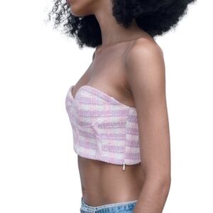NWT Tweed Bustier Corset | Zara